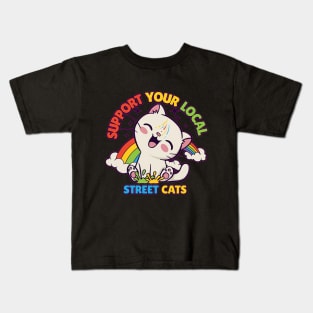 Support Your Local Street Cats Kids T-Shirt